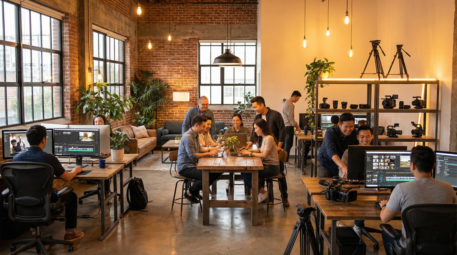 蜜芽甜美视界影视传媒公司办公室